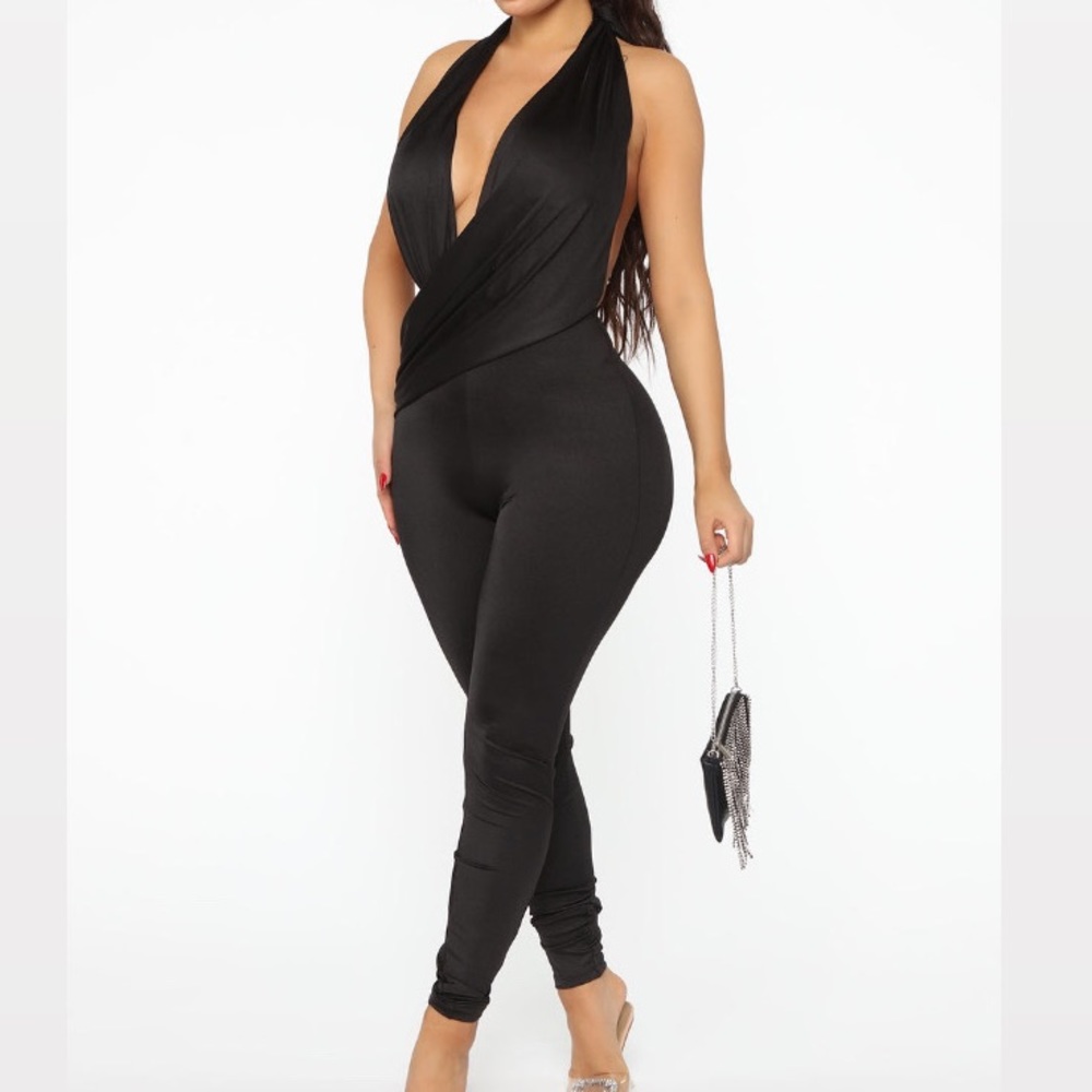 Black Halter Jumpsuit